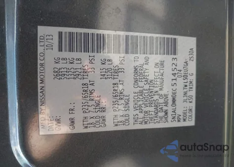 2014 Infiniti Qx60 из США, поврежденный, VIN 5N1AL0MM0EC514523